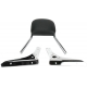 MINI SQUARE SISSY BAR WITH PAD CHROME KAWASAKI