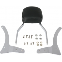 TALL SQUARE SISSY BAR WITH PAD CHROME