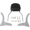 TALL SQUARE SISSY BAR WITH PAD CHROME