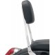 SHORT SQUARE SISSY BAR WITH PAD CHROME