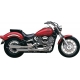 EXHAUST SYSTEM CLASSIC DELUXE SLASH CUT CHROME