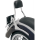 SHORT SQUARE SISSY BAR WITH PAD CHROME