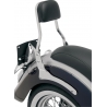 SHORT SQUARE SISSY BAR WITH PAD CHROME