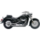 EXHAUST STEEL 2" DRAG PIPE SLASH CUT CHROME
