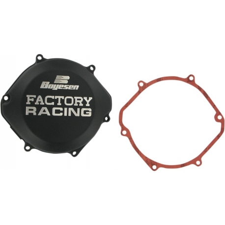 CLUTCH COVER FACTORY RACING ALUMINUM REPLACEMENT BLACK