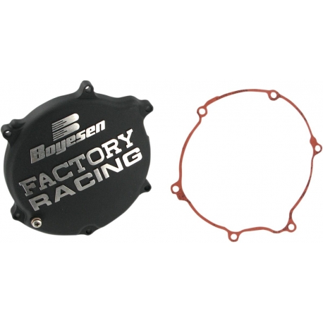 CLUTCH COVER FACTORY RACING ALUMINUM REPLACEMENT BLACK