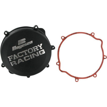 CLUTCH COVER FACTORY RACING ALUMINUM REPLACEMENT BLACK