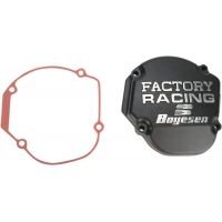 IGNITION COVER FACTORY RACING ALUMINUM REPLACEMENT BLACK