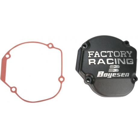 IGNITION COVER FACTORY RACING ALUMINUM REPLACEMENT BLACK