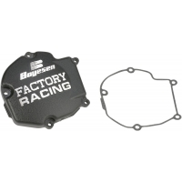 IGNITION COVER FACTORY RACING ALUMINUM REPLACEMENT BLACK