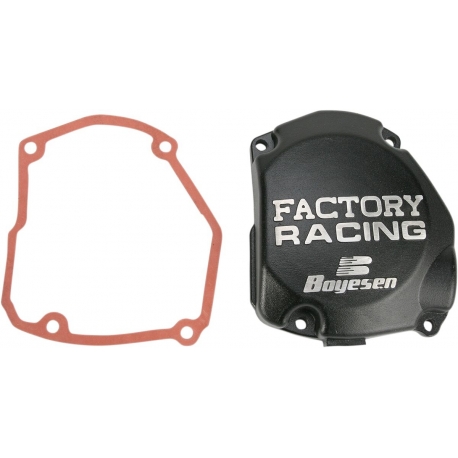 IGNITION COVER FACTORY RACING ALUMINUM REPLACEMENT BLACK