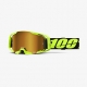 100 PROCENT GOGLE ARMATIC NEON YELLOW - MIRROR TRUE GOLD LENS - KOLOR ŻÓŁTY FLUO/CZARNY SZYBA ZŁOTE LUSTRO