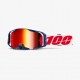 100 PROCENT GOGLE ARMATIC MACH Z - MIRROR RED LENS - KOLOR NIEBIESKI/CZERWONY/BIAŁY SZYBA CZERWONE LUSTRO