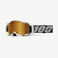 100 PROCENT GOGLE ARMATIC RAPIDRACER - MIRROR TRUE GOLD LENS - KOLOR SZARY/CZARNY SZYBA ZŁOTE LUSTRO