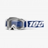 100 PROCENT GOGLE ARMATIC BLUE - CLEAR LENS - KOLOR BIAŁY/NIEBIESKI SZYBA PRZEŹROCZYSTA
