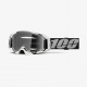 100 PROCENT GOGLE ARMATIC RAPIDRACER - CLEAR LENS - KOLOR SZARY/CZARNY SZYBA PRZEŹROCZYSTA