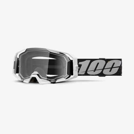 100 PROCENT GOGLE ARMATIC RAPIDRACER - CLEAR LENS - KOLOR SZARY/CZARNY SZYBA PRZEŹROCZYSTA