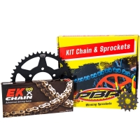 PBR ZESTAW NAPĘDOWY KOMPLETNY HONDA XL 125 V VARADERO '01-'13 (14/44/520-110) (ZĘBATKI PBR, ŁAŃCUCH EK )