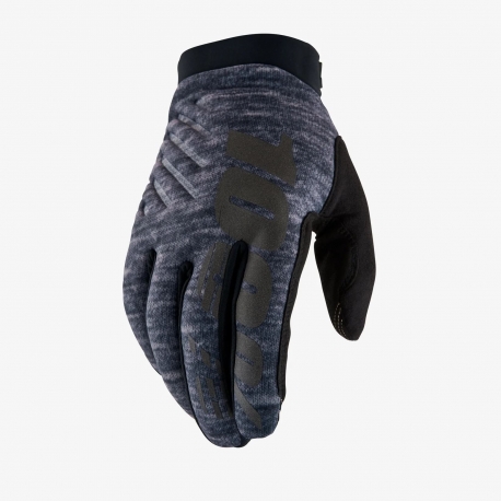 100 PROCENT RĘKAWICE CROSS/ENDURO BRISKER SOFTSHELL KOLOR SZARY/CZARNY ROZMIAR 2XL