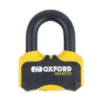 OXFORD ZABEZPIECZENIE ANTYKRADZIEŻOWE KŁÓDKA NA TARCZE HAMULCOWĄ NEMESIS 16mm KOLOR ŻÓŁTY FLUO