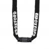 OXFORD ŁAŃCUCH ZABEZPIECZENIE ANTYKRADZIEŻOWE COMBI CHAIN 8, 8mm x 0.9m (ZAMKNIĘCIE NA SZYFR)