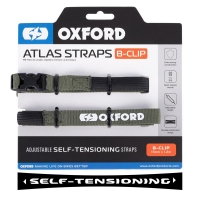 OXFORD PASY TRANSPORTOWE ATLAS B-CLIP 17mm x 1.2M 2 SZTUKI W ZESTAWIE KOLOR ZIELONY (KHAKI)