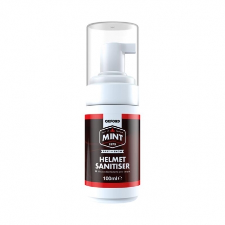 OXFORD MINT HELMET SANITISER PIANKA DO DEZYNFEKCJI I CZYSZCZENIA WNĘTRZA KASKU/BUTÓW/RĘKAWIC 100ML