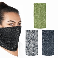 OXFORD KOŁNIERZ WIELOFUNKCYJNY WIATROODPORNY COMFY PAISLEY 3 SZTUKI W OPAKOWANIU KOLOR SZARY/ZIELONY/CZARNY