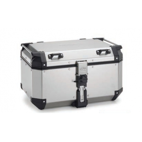 KAPPA 2025/05 KUFER CENTRALNY 58L MONOKEY CAM SIDE K'VOYAGER ALUMINIOWY KOLOR SREBRNY