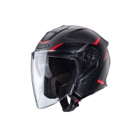 CABERG KASK OTWARTY JET OTWARTY FLYON II BOSS KOLOR CZARNY/SZARY/CZERWONY MAT ROZMIAR L