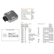 DZE REGULATOR NAPIĘCIA YAMAHA XT 250 '13-'14 YBR 250 '07-'09 XV 650 DRAG STAR '98-'00 XV 1600 ROAD STAR '99-03 (OEM-5BN-81960