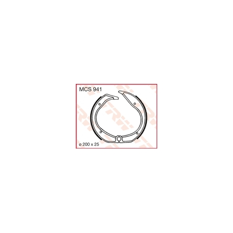 TRW ZF SZCZĘKI HAMULCOWE (200X25MM) (861)