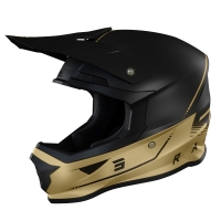 SHOT RACING WYPRZEDAŻ KASK MOTO FURIOUS RAW 3.0 BLACK GOLD MATT KOLOR ZŁOTY MAT/CZARNY ROZMIAR M