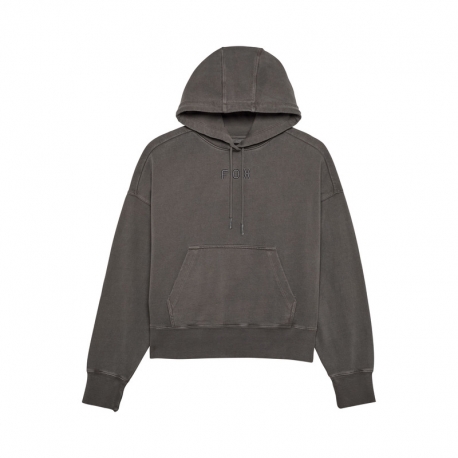 BLUZA Z KAPTUREM FOX LADY WORDMARK OVERSIZED PEWTER L