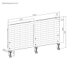 BIKETEC ORGANIZER NA BIURKO WARSZTATOWE ZESTAW 1040x62x575mm MONTAŻ NA ZACISK STAL MALOWANA PROSZKOWO KOLOR CZARNY