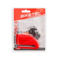 BIKETEC BLOKADA TARCZY HAMULCOWEJ- BOLEC 16MM, ROZMIAR: 98,5MM X 53,6MM, 3KLUCZE,