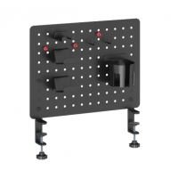 BIKETEC ORGANIZER NA BIURKO WARSZTATOWE ZESTAW 420 X 99 X 477 MM MONTAŻ NA ZACISK STAL MALOWANA PROSZKOWO KOLOR CZARNY