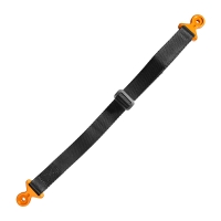 BIKETEC PAS (PASEK) TEKSTYLNY DO WYCIĄGANIA MOTOCYKLA KTM/HUSQVARNA/GASGAS, 530CM X 2,5MM X 25MM KOLOR CZARNY/POMARAŃCZOWY