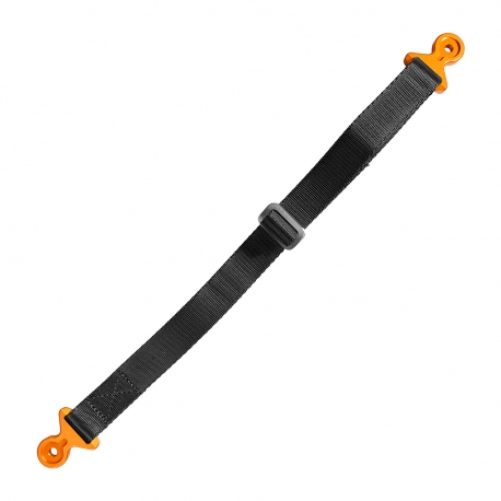 BIKETEC PAS (PASEK) TEKSTYLNY DO WYCIĄGANIA MOTOCYKLA KTM/HUSQVARNA/GASGAS, 530CM X 2,5MM X 25MM KOLOR CZARNY/POMARAŃCZOWY