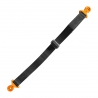 BIKETEC PAS (PASEK) TEKSTYLNY DO WYCIĄGANIA MOTOCYKLA KTM/HUSQVARNA/GASGAS, 530CM X 2,5MM X 25MM KOLOR CZARNY/POMARAŃCZOWY
