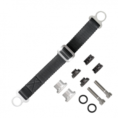 BIKETEC PAS (PASEK) TEKSTYLNY DO WYCIĄGANIA MOTOCYKLA DO MOTOCYKLI JAPOŃSKICH C2, 330CM X 2,5MM X 25MM KOLOR CZARNY/CZARNY