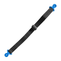 BIKETEC PAS (PASEK) TEKSTYLNY DO WYCIĄGANIA MOTOCYKLA KTM/HUSQVARNA/GASGAS, 530CM X 2,5MM X 25MM KOLOR CZARNY/NIEBIESKI