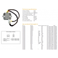 DZE REGULATOR NAPIĘCIA TRIUMPH DAYTONA 600/650 '02-'05 DAYTONA 955I '97-'06 SPRINT 955RS/ST '99-'04 SPRINT 1050 '06-'14 STRE