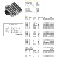 DZE REGULATOR NAPIĘCIA KAWASAKI EX 300/650 NINJA '06-'17 KLE 650 VERSYS '07-'16 VN 900/1700 '06-'19 ZR 750/800/1000 '04-'16 