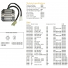 DZE REGULATOR NAPIĘCIA SUZUKI DL 650 V-STROM '04-'09 SV 650 '03-'08 SV 1000 '03-'07 VL 800 VOLUSIA '01-'02 LT-A QUAD RUNNER 