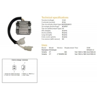 DZE REGULATOR NAPIĘCIA YAMAHA XT 600Z TENERE '83-'86 (34L-81960-A0) (SH522G-12)