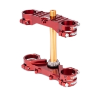 XTRIG PÓŁKI ZAWIESZENIA PRZEDNIEGO ROCS TECH TRIPLE CLAMPS YAMAHA YZ 65 '18-'25 YZ 85 '06-'25 (OFFSET 25MM) KOLOR X-TRX BROWN