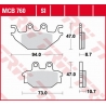 TRW ZF KLOCKI HAMULCOWE KH377 ORGANIC YAMAHA MT 125 14-, YZF 125 08-18, TYŁ