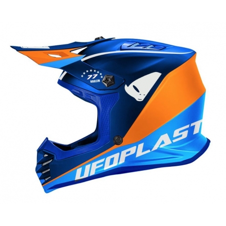 UFO KASK KOREY CROSS DZIECIĘCY / JUNIOR / KID KOLOR NIEBIESKI/POMARAŃCZOWY ROZMIAR S ( ECE 22R06 ) - KOLEKCJA 2024