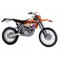 BLACKBIRD KOMPLET NAKLEJEK (OKLEIN) KTM EXC '01-'02 DREAM 5 CHROME EFX KOLOR POMARAŃCZOWY CZARNY